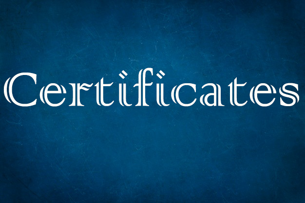 certificates